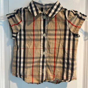 Baby Burberry Button Down Shirt